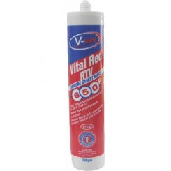 V-Tech Vital Red RTV Silicone Gasket Maker High Temp Resistance 300ml