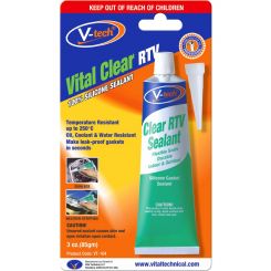V-Tech Vital Clear RTV Silicon Sealant 85g