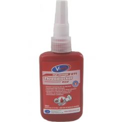 V-Tech All Purpose High Strength Threadlocker Red 50ml
