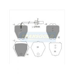 Transgold Brake Pads