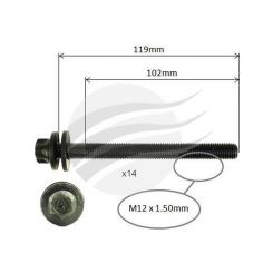 Aunger Cylinder Head Bolt Set Fits Ford Barra 182 I6 Dohc Vct