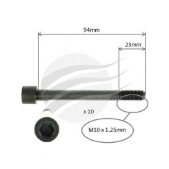 Aunger Cylinder Head Bolt Set Fits Hyundai G4Ec I4 Dohc