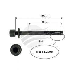 Aunger Cylinder Head Bolt Set Fits Nissan Yd25Ddt I4 Dohc