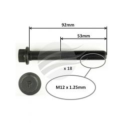 Aunger Cylinder Head Bolt Set Fits Mitsubishi 4D56T I4 Dohc