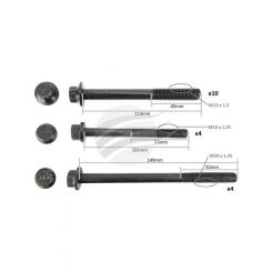 Aunger Cylinder Head Bolt Set Fits Ford Weat I4 Dohc
