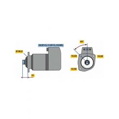 Bosch Starter 12V 3.6Kw Fits Mercedes Truck/Bus