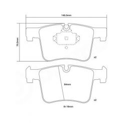 Brembo Sport HP2 Axle Set Front