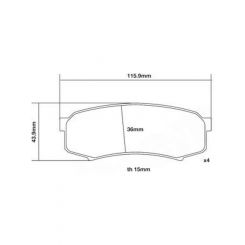 Brembo Sport HP2 Axle Set Rear