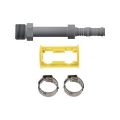 Burgaflex Fitting Straight #6 MOR w/ Clamp and Holder
