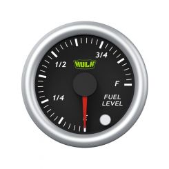 Hulk 4x4 52mm Fuel Level Gauge w/ Ohm Converter 12V 10 Colours Illum