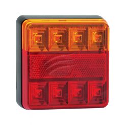 Hulk 4x4 Pkt 2 Led Stop/Tail/Indicator Lamp 12V w/ Reflex Reflector