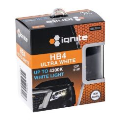 Ignite HB4 Halogen Globe 12V 51W  4300K Twin Box Pack of 2