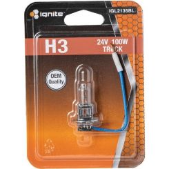 Ignite H3 Halogen Globe 24V 100W PK22s Base Rally Blister Pack of 1