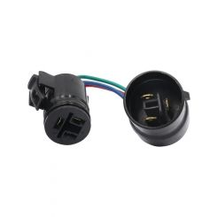 Jaylec Connector Plug Extension 3 Pin Round Male to 3 Pin Female