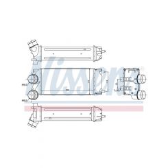 Nissens Charge Air Cooler Fits Citroen Berlingo 12/14 12/17 1.6L Diesel