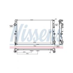 Nissens Radiator Fits Mercedes Benz C Class C220 2.0 Diesel 4/18 AT/MT