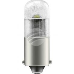 Osram Led Bayonet Globe 12V 1W Ba9S T4W Base 6000K Pack of 2