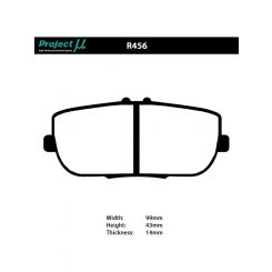 Project Mu NS-EP Brake Pad Set Fits Mazda Mx5 Nd Rear