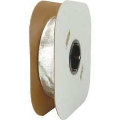 Design Engineering Heat Sheath 1in x 3ft Aluminized Sleeving Sewn Edge