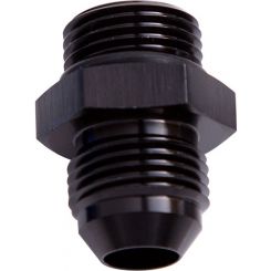 Aeroflow Straight -10AN Male Flare Adapter to -10 ORB Black