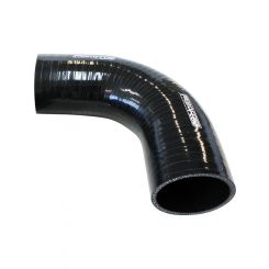 Aeroflow 90 Degree Silicone Hose Elbow 3" 75mm ID, 120 Leg Black