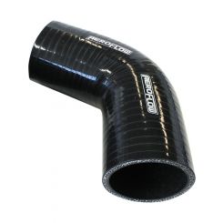 Aeroflow 67 Degree Silicone Hose Elbow 4" 102mm ID, 125 Leg Black