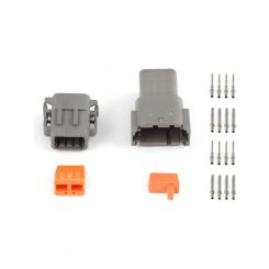 Haltech Plug & Pins Only Matching Set of Deutsch DTM-8 Connectors