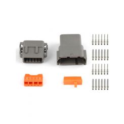 Haltech Plug & Pins Only Matching Set of Deutsch DTM-12 Connectors