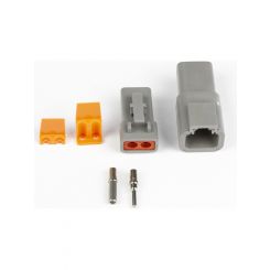 Haltech Plug and Pins Matching Set of Deutsch DTP-2 Connectors 25Amp