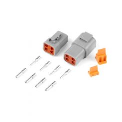 Haltech Plug and Pins Matching Set of Deutsch DTP-4 Connectors 25Amp