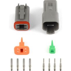 Haltech Plug & Pins Only Matching Set of Deutsch DT-4 Connectors