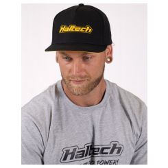 Haltech Snapback Cap Black with Yellow Logo