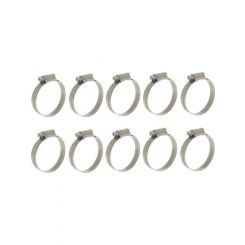 Icon Solid Band Hose Clamp Full Stainless 58-75mm Pack of 10