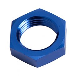 Aeroflow Bulkhead Nut -12AN Blue