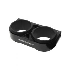Raceworks Black Billet Twin Pump Bracket Suits 044