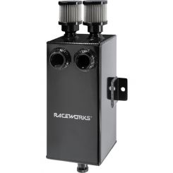 Raceworks Black Aluminium Catch Can w/ Drain Tap 3.5L