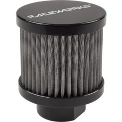Raceworks Small AN10 Breather Black