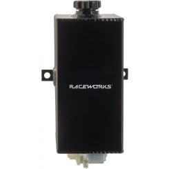 Raceworks Black Aluminium Vertical Washer Bottle w/ Pump