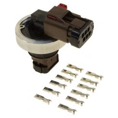 Raceworks 6 Pin Electrical Bulkhead Aluminium Weld On Kit