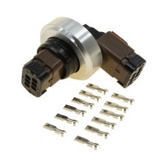 Raceworks 6 Pin Electrical Bulkhead Steel Weld On Kit