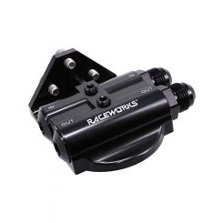 Raceworks Billet 4Port Side Entry Remote Oil Filter Mount 3/4In-16