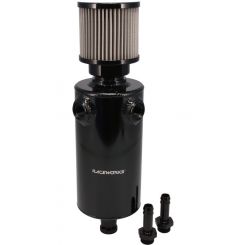 Raceworks 1L Round Catch Can w/ Twin AN8 ORB Ports & Ext Breather