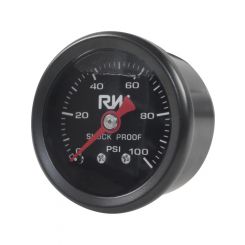 Raceworks Fuel Pressure Gauge 0-100Psi Liquid Filled