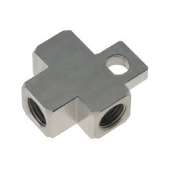 Raceworks 3/8In-24 Inverted Female Tee w/ Mounting Tab