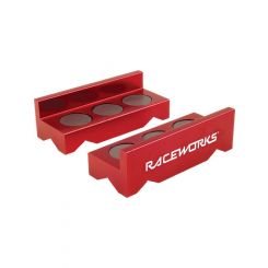 Raceworks Billet Aluminium Vice Jaws Red