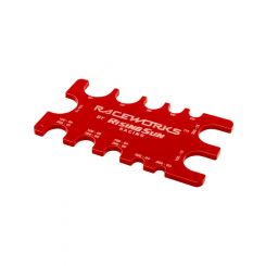 Raceworks Braided Hose Gauge Red
