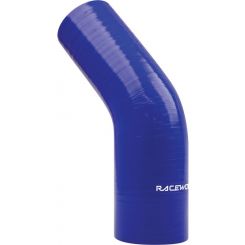 Raceworks 45 Deg Reducer 3.50-3.75In 89-95mm Blue