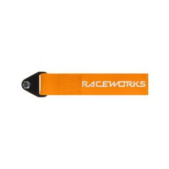 Raceworks Fluoro Orange Flexible Tow Strap