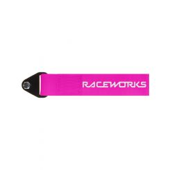 Raceworks Fluoro Pink Flexible Tow Strap