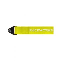 Raceworks Fluoro Yellow Flexible Tow Strap